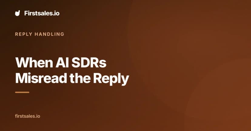 AI reply classification: when AI SDRs misread replies