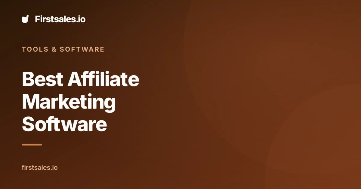 Best Affiliate Marketing Software