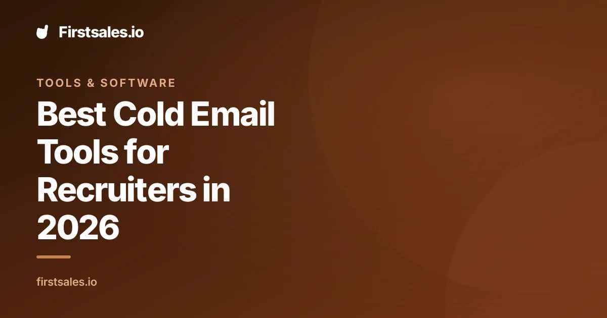 Best Cold Email Tools for Recruiters in 2026