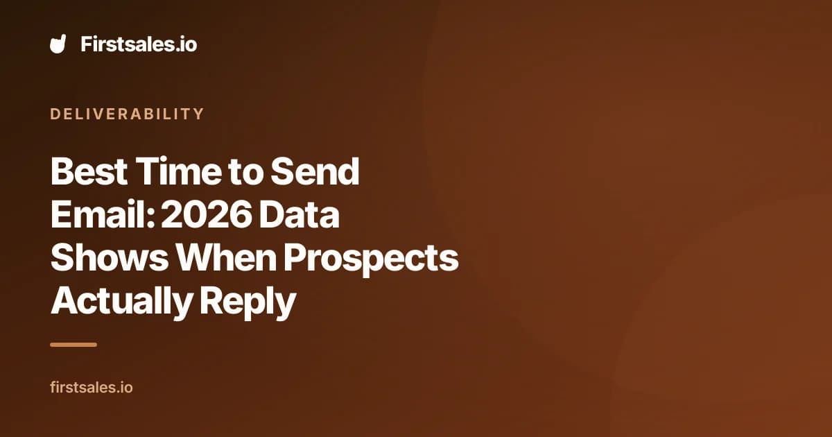 Best Time to Send Email: 2026 Data Shows When Prospects Actually Reply