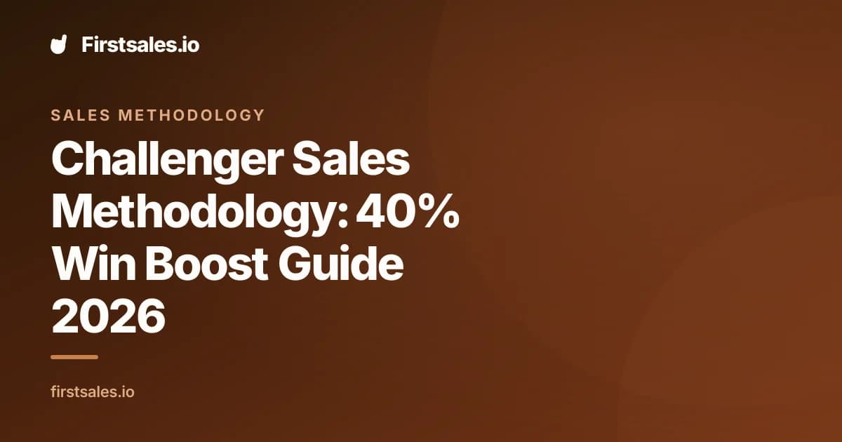 Challenger Sales Methodology: 40% Win Boost Guide 2026