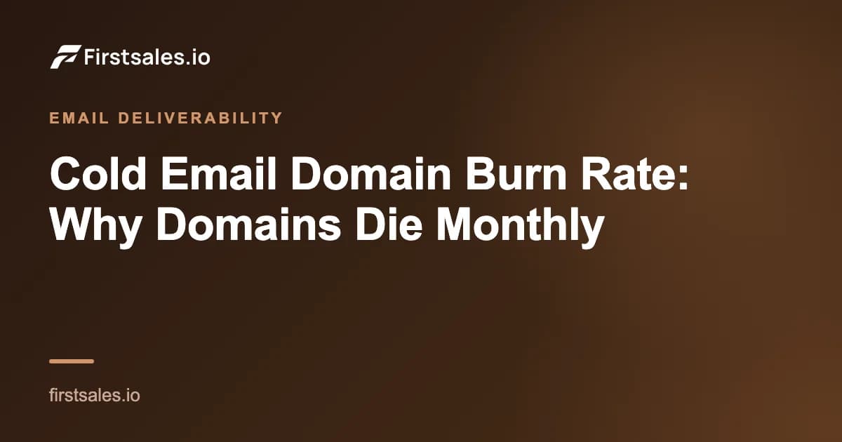 Cold Email Domain Burn Rate: Why Domains Die Monthly