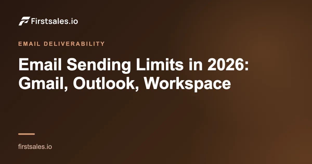Email Sending Limits in 2026: Gmail, Outlook, Workspace