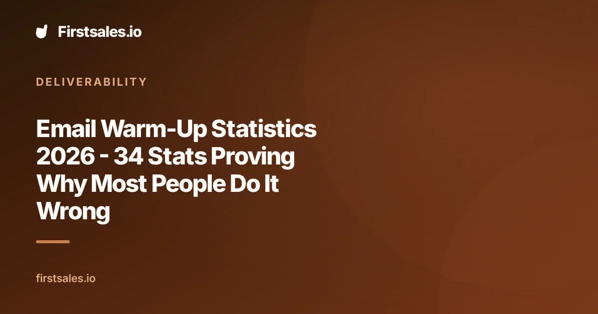 Email Warm-Up Statistics 2026 - 34 Stats Proving Why Most People Do It Wrong