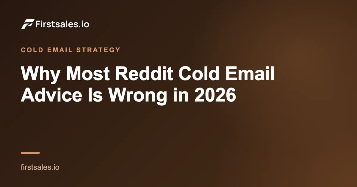 Why Most Reddit Cold Email Advice Is Wrong in 2026