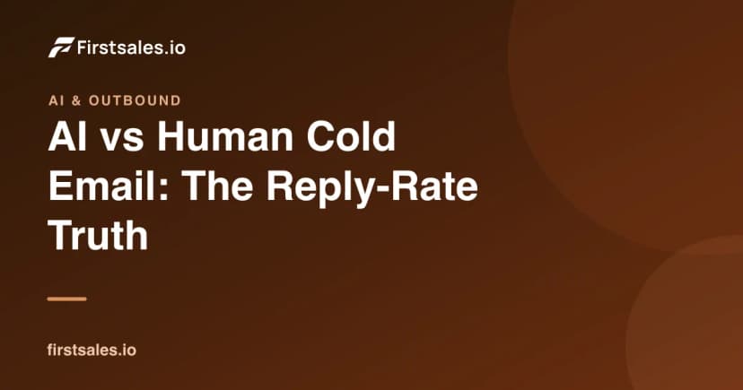 AI vs Human Cold Email: The Reply-Rate Truth