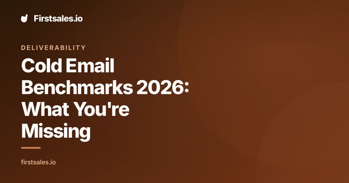 Cold Email Benchmarks 2026: What You're Missing