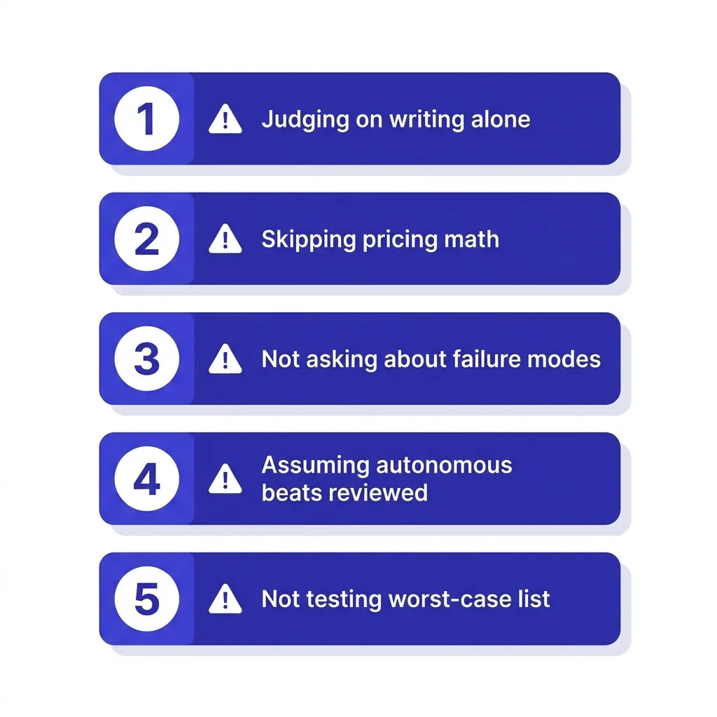 Common mistakes buyers make during evaluation