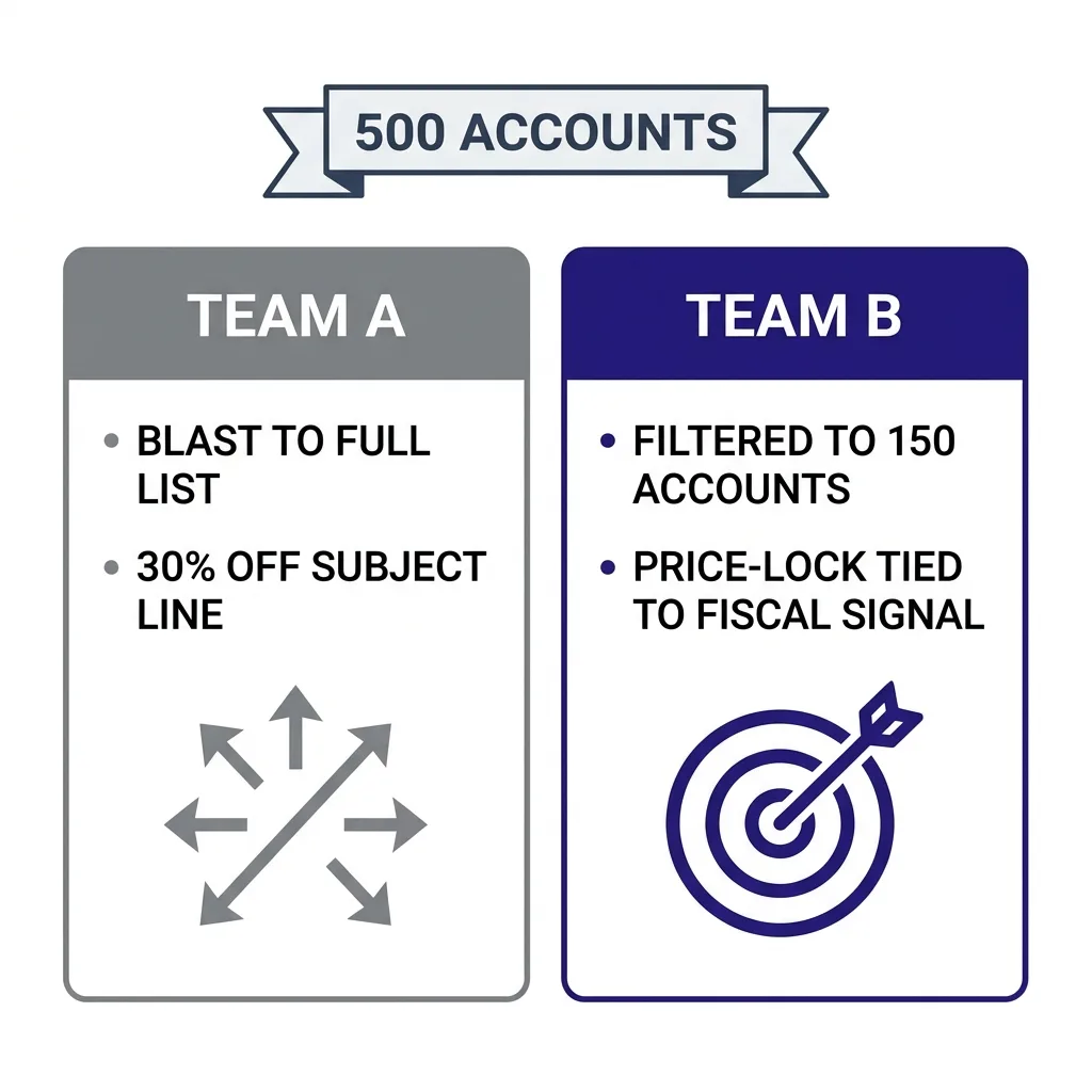 A hypothetical comparison: two approaches to the same list {#comparison}