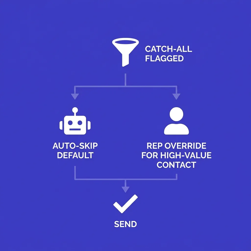 How FirstSales handles the catch-all decision