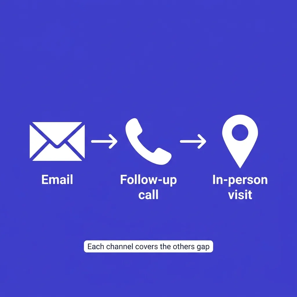 Multi-channel outreach for local businesses