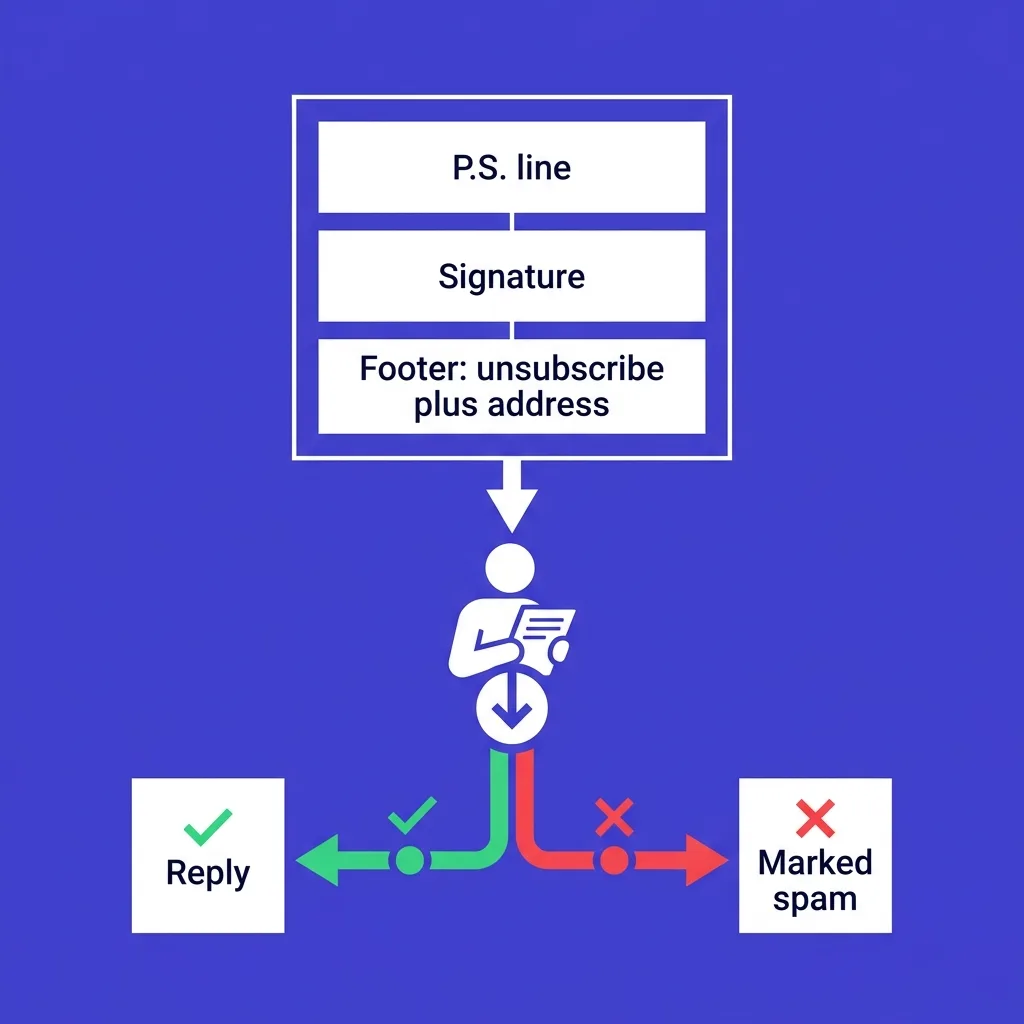 Footer rules and deliverability