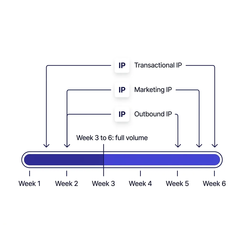 IP separation and warmup