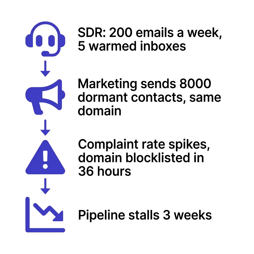 A worked example: the ownership gap that caused a blocklisting