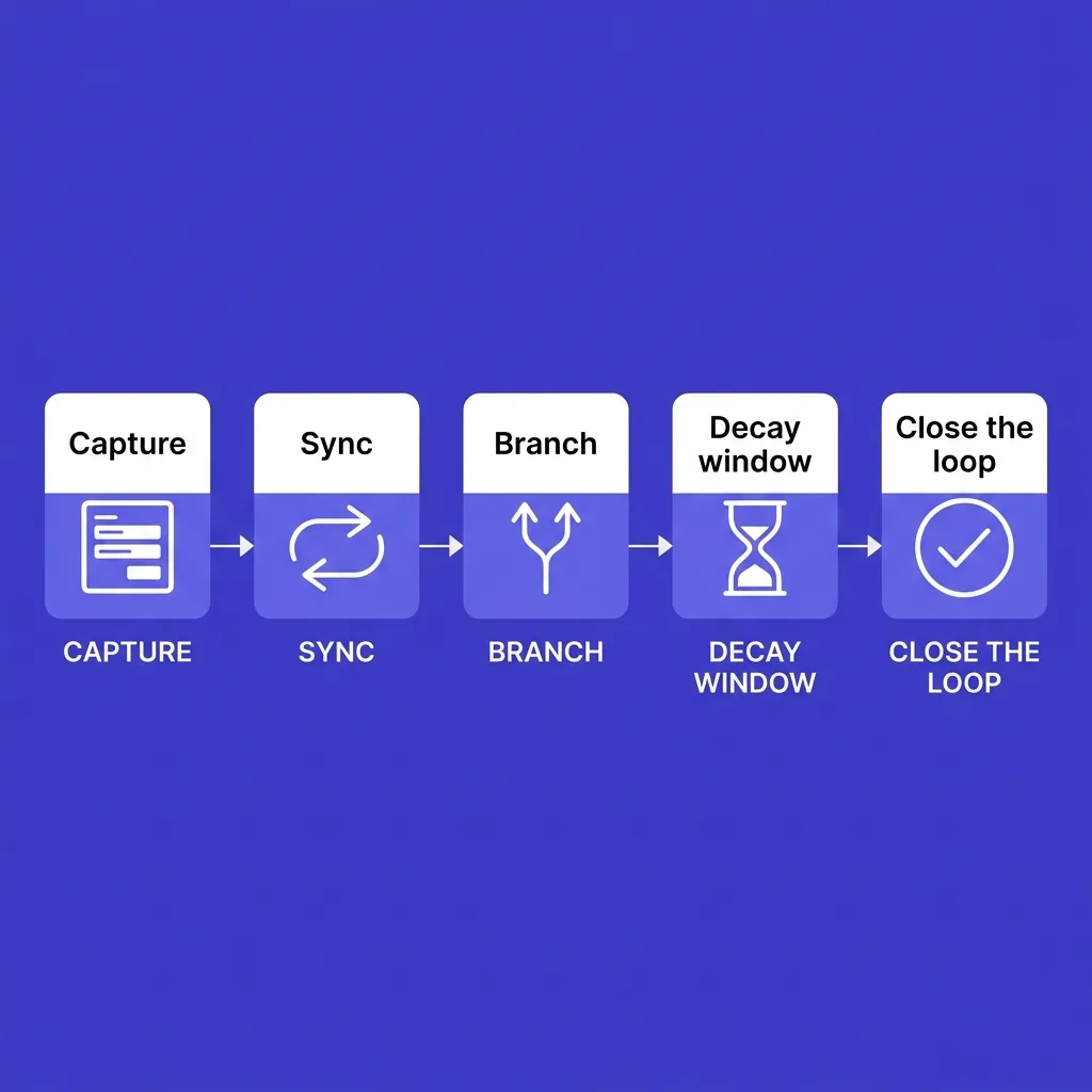 The collect-store-trigger workflow