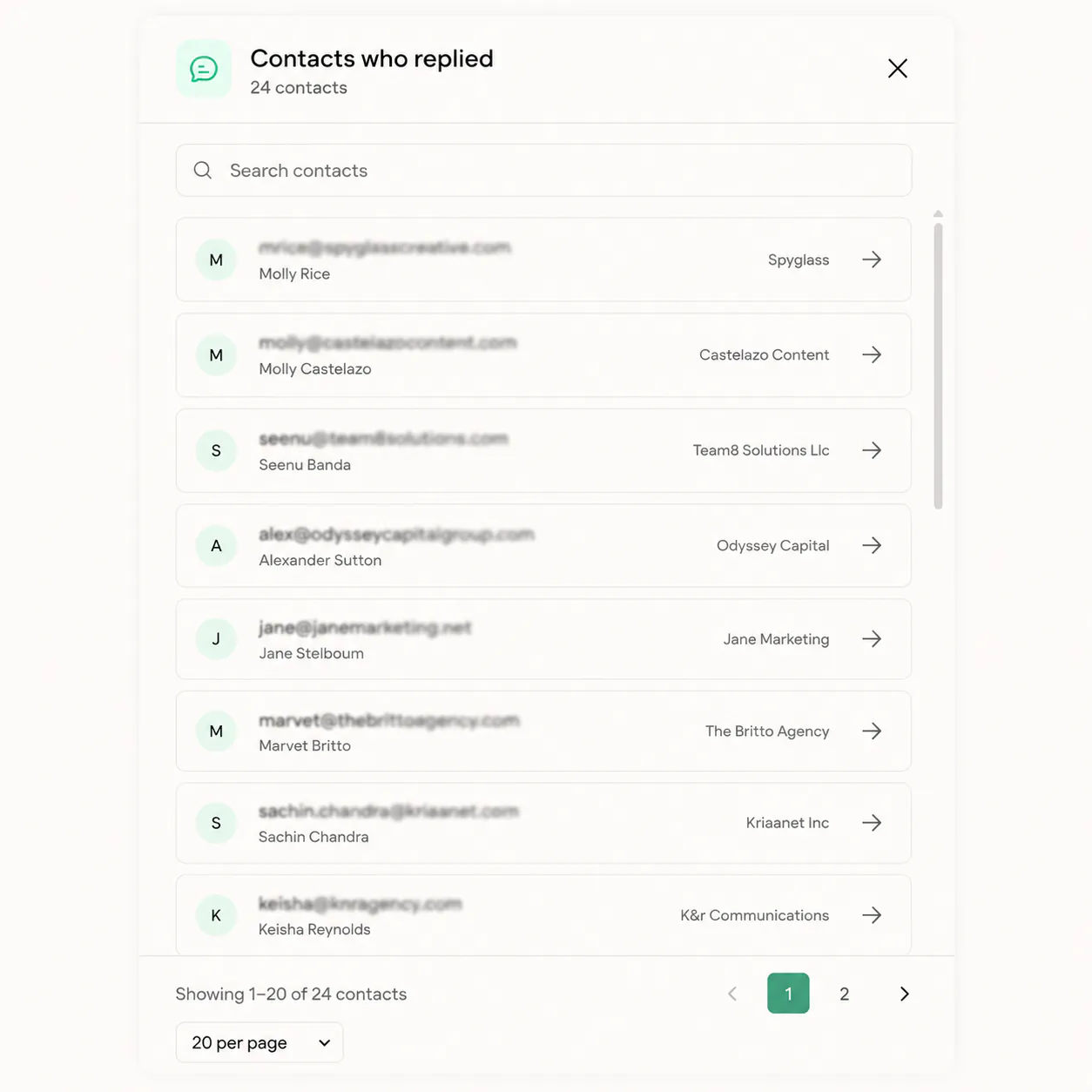 FirstSales attributing replies and booked meetings back to campaigns and sequence steps