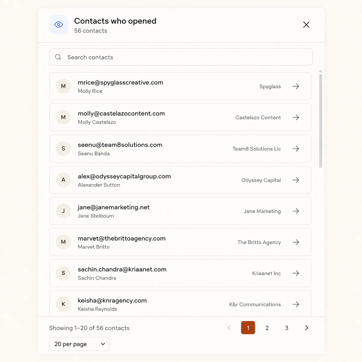 FirstSales campaign analytics dashboard showing meetings booked per campaign and mailbox health