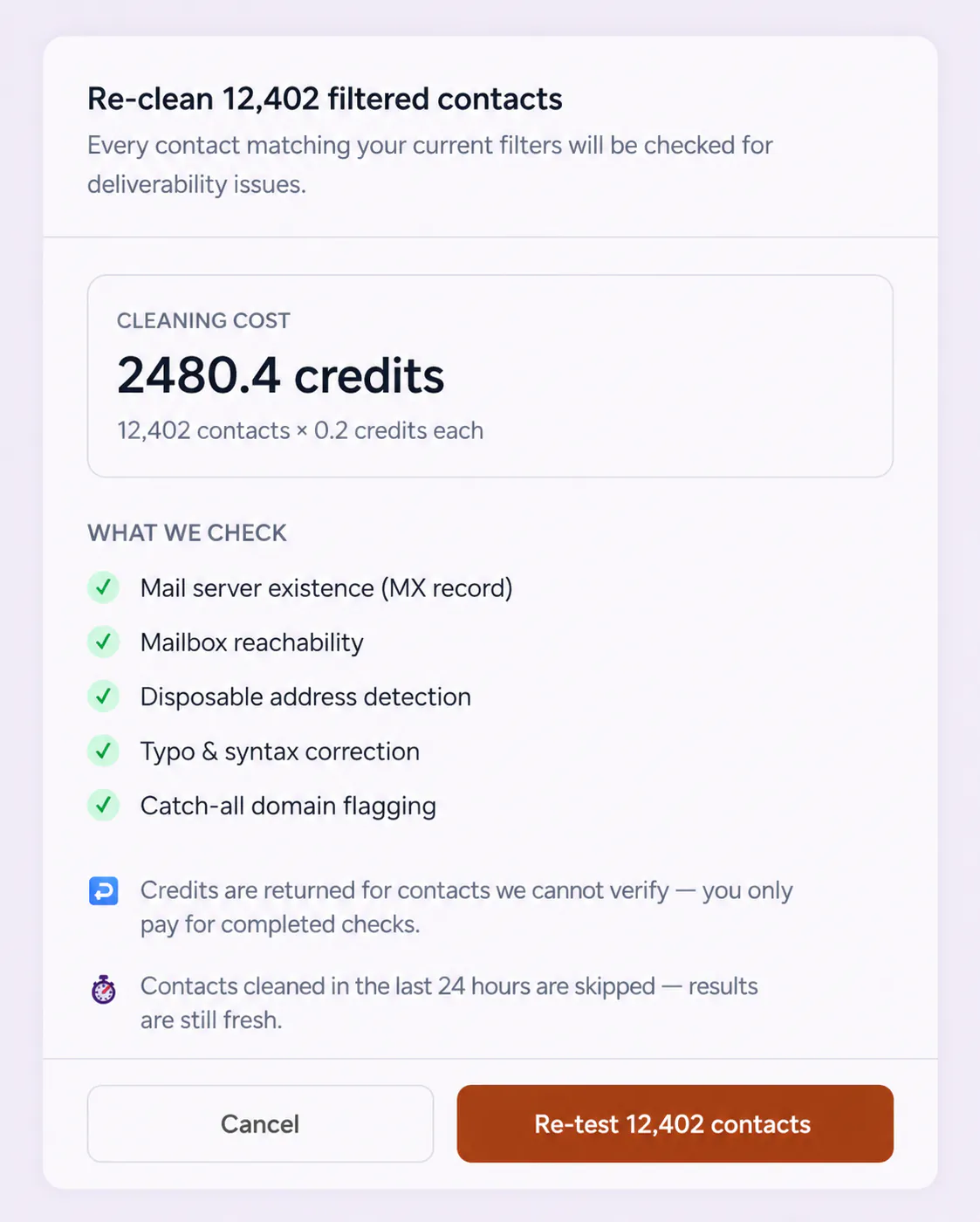 FirstSales free list cleaning and email verification removing bad addresses before sending