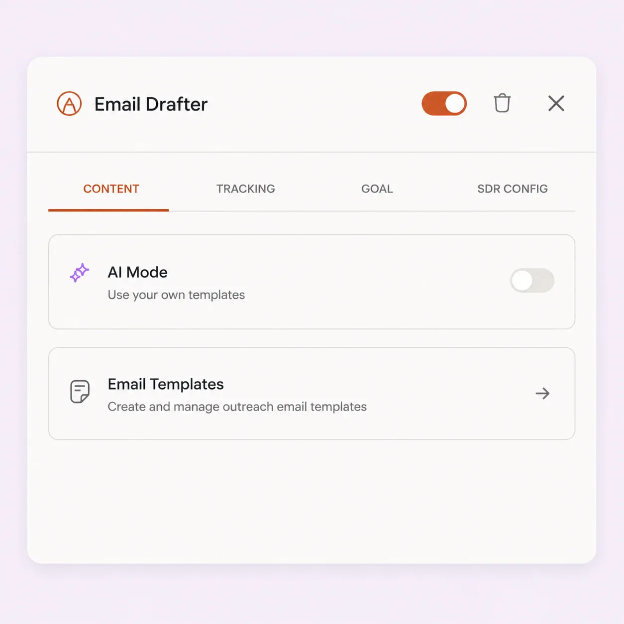 FirstSales AI composing a personalized SaaS cold email