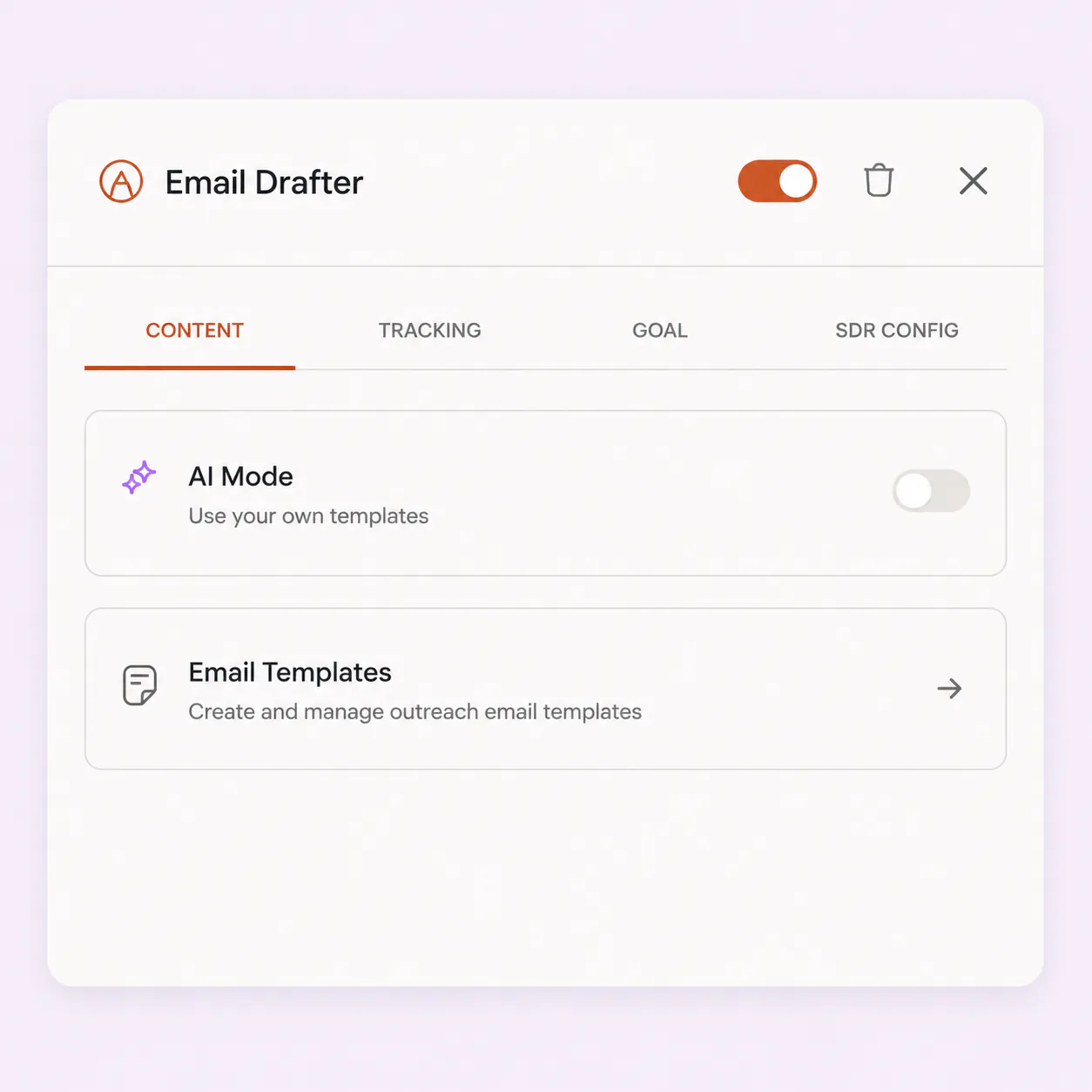 FirstSales AI composing a personalized startup cold email to a design partner
