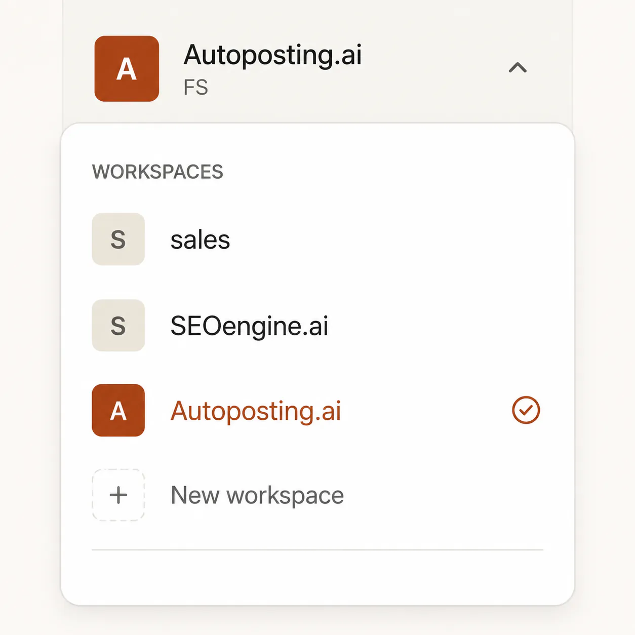 FirstSales showing multiple isolated client workspaces with separated data and campaigns