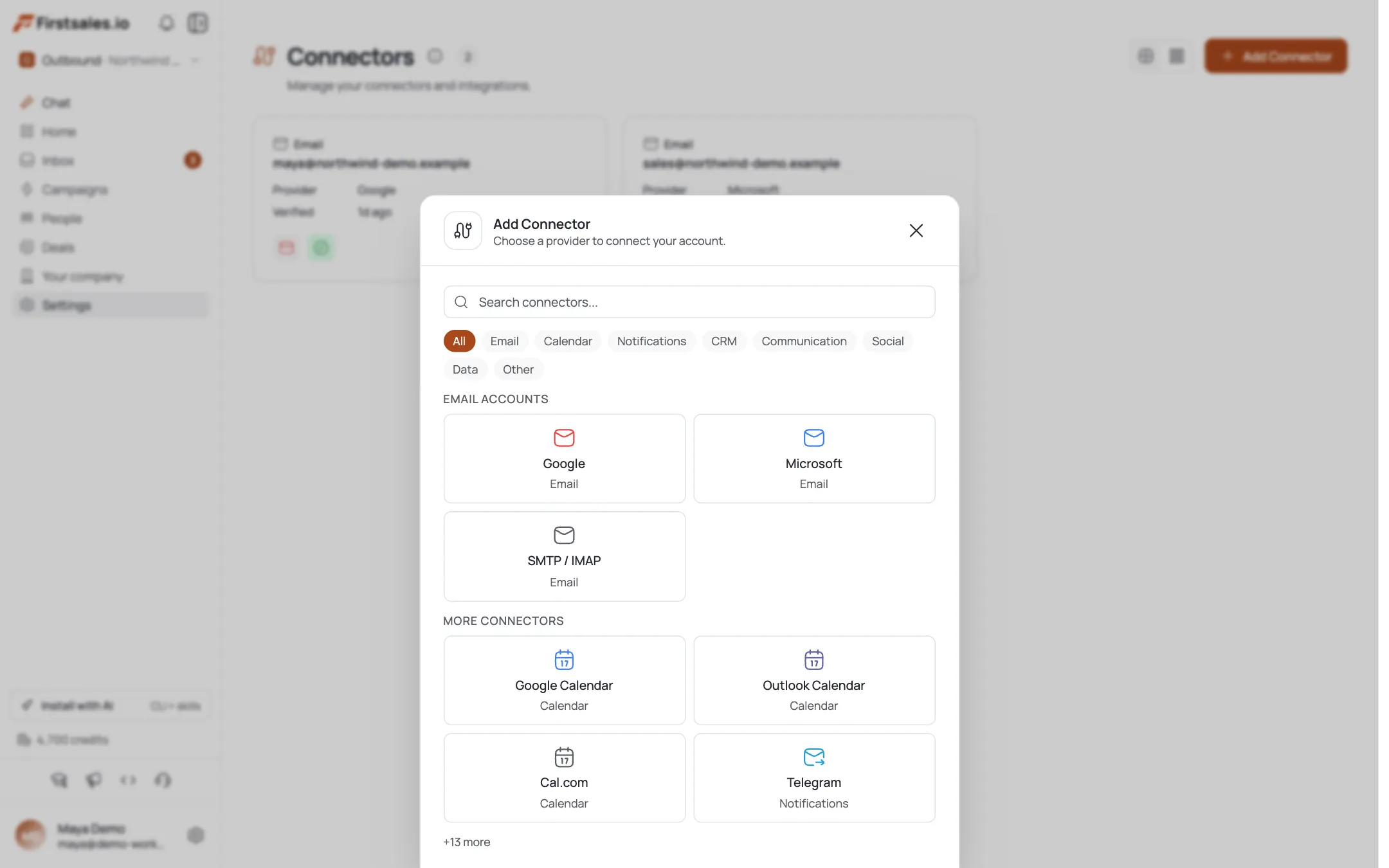 Integrationen finden Sie auf der Connectors-Seite