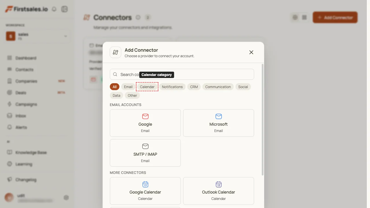 Google oder Outlook Calendar wählen