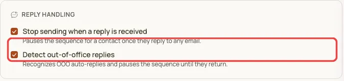 Turn on stop-on-reply