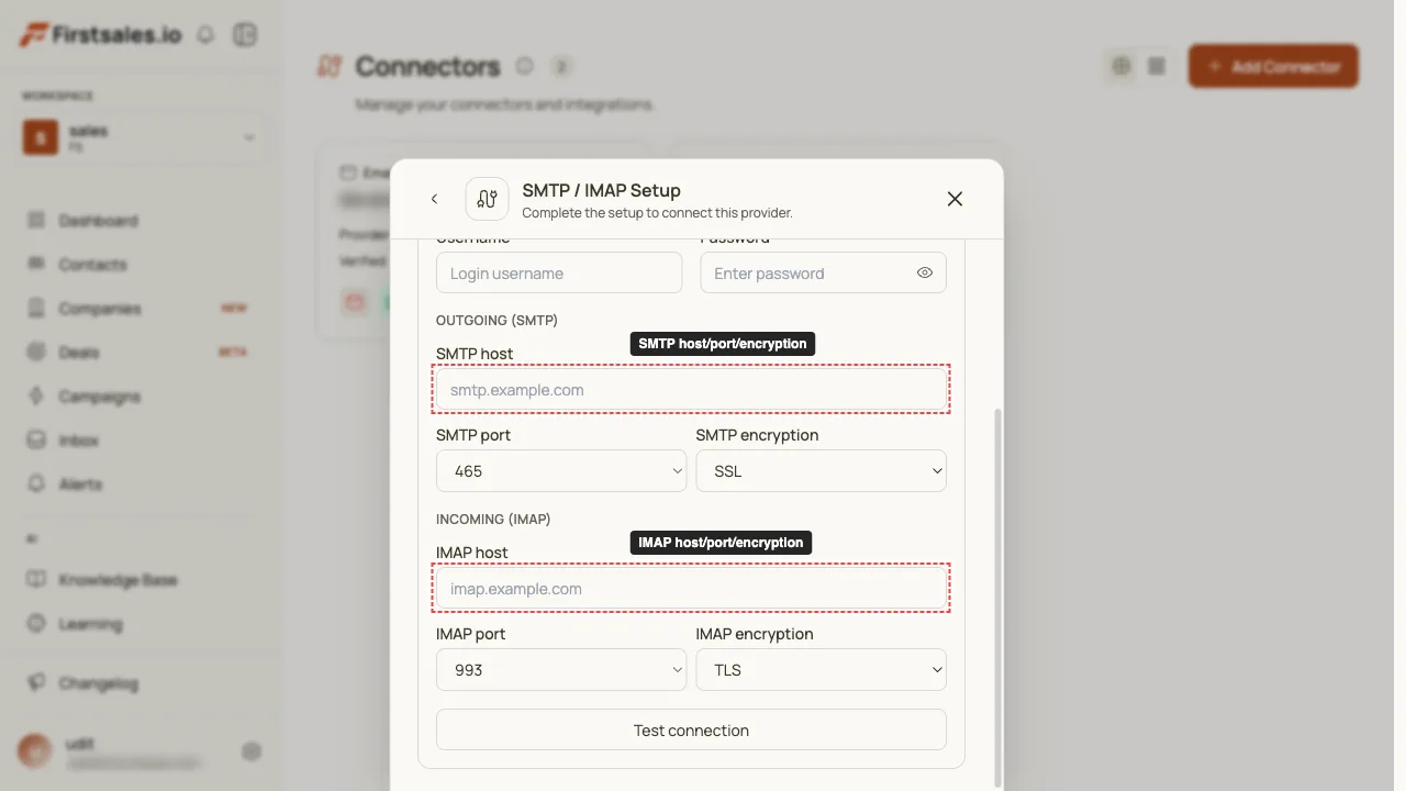Set Outgoing (SMTP)