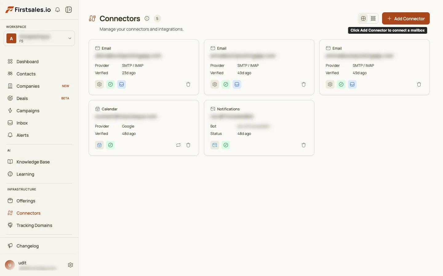 Integrationen finden Sie auf der Connectors-Seite