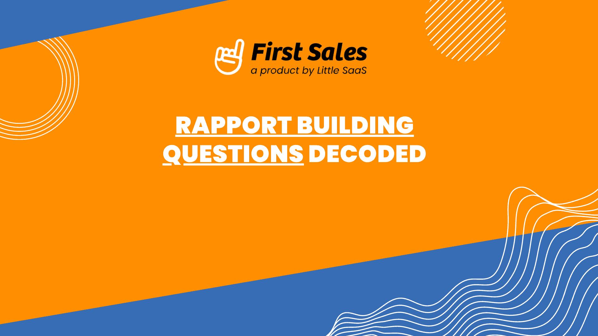rapport building questions